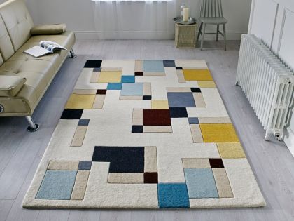 Illusion Abstract Blocks Rug 80x150