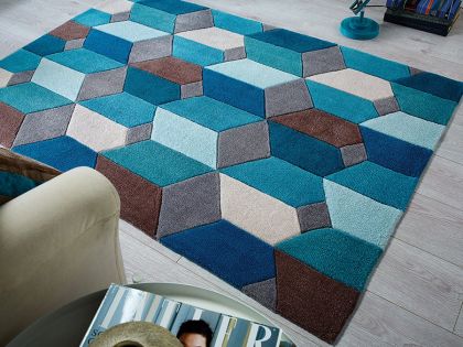 Infinite Scope Rug 80x150 - Teal