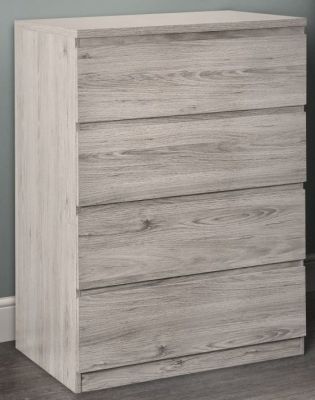 Jupiter 4 Drawer Chest - Grey