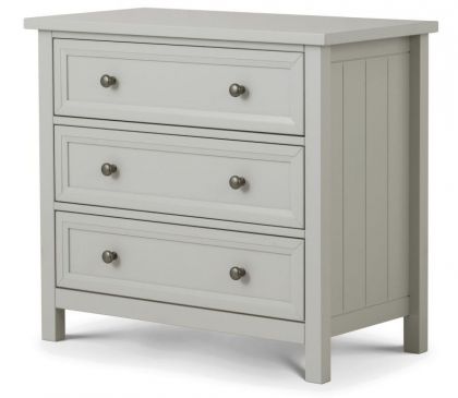 Maine 3 Drawer Chest - Dove Grey