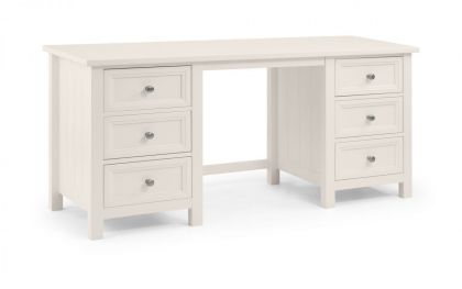 Maine 6 Drawer Dressing Table - Surf White