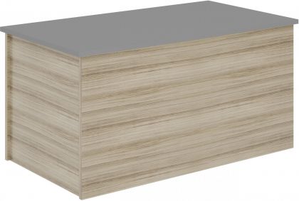 Nevada Blanket Box - Grey Gloss/Light Oak