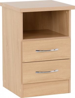 Nevada 2 Drawer Bedside - Sonoma Oak