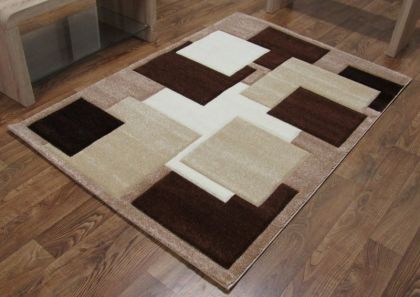 Tempo Square Rug - Brown/Beige 800mm x 1500mm