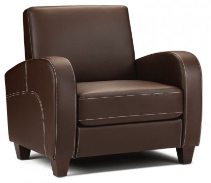 Vivo Leather Armchair - Chestnut