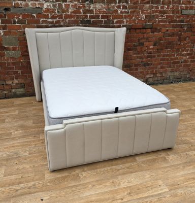 Marquise Ottoman King Size Bed 5ft - Cream