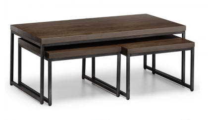 Brooklyn Nesting Coffee Tables - Dark Oak