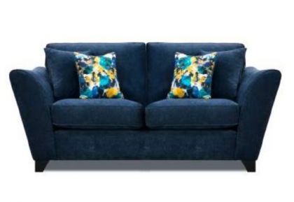 Cosmos Fabric Highback 2 Seater Sofa - Manhattan Navy