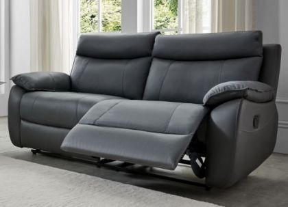 Decadence Leather Suite 3+2 - Dark Grey