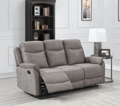 Evan Fabric 3 Seater Sofa - Grey