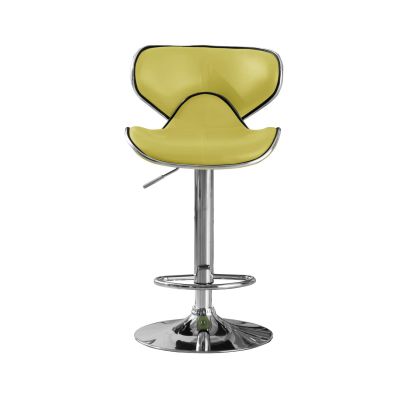 Hillside Bar Stool PU - Chrome & Lime (Sold in 2s)