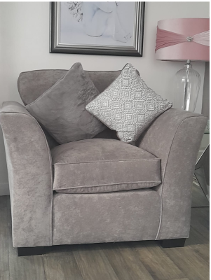 Dorset Fabric 1 Seater Sofa - Kensington Grey