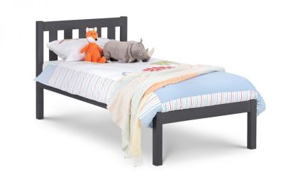 Luna Pine Single Bed - Anthracite