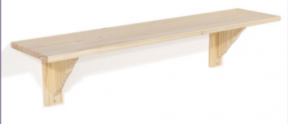 Pre-Sanded Shelf Kit 58cm