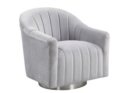 Vigo Swivel Chair - Silver