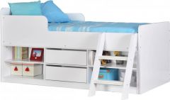 Felix Low Sleeper Bed - White