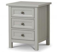 Maine 3 Drawer Bedside - Dove Grey