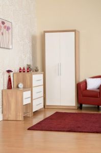 Seville BEDROOM SET  - White High Gloss