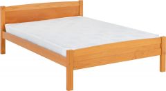 Amber Double Bed 4ft 6in - Pine Colour Pine