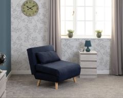 Astoria Chair Bed - Navy Blue Fabric