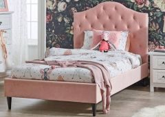 Daphne Fabric Single Bed 3ft - Pink