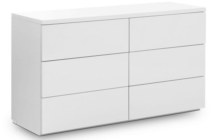 6 drawer deals chest white gloss